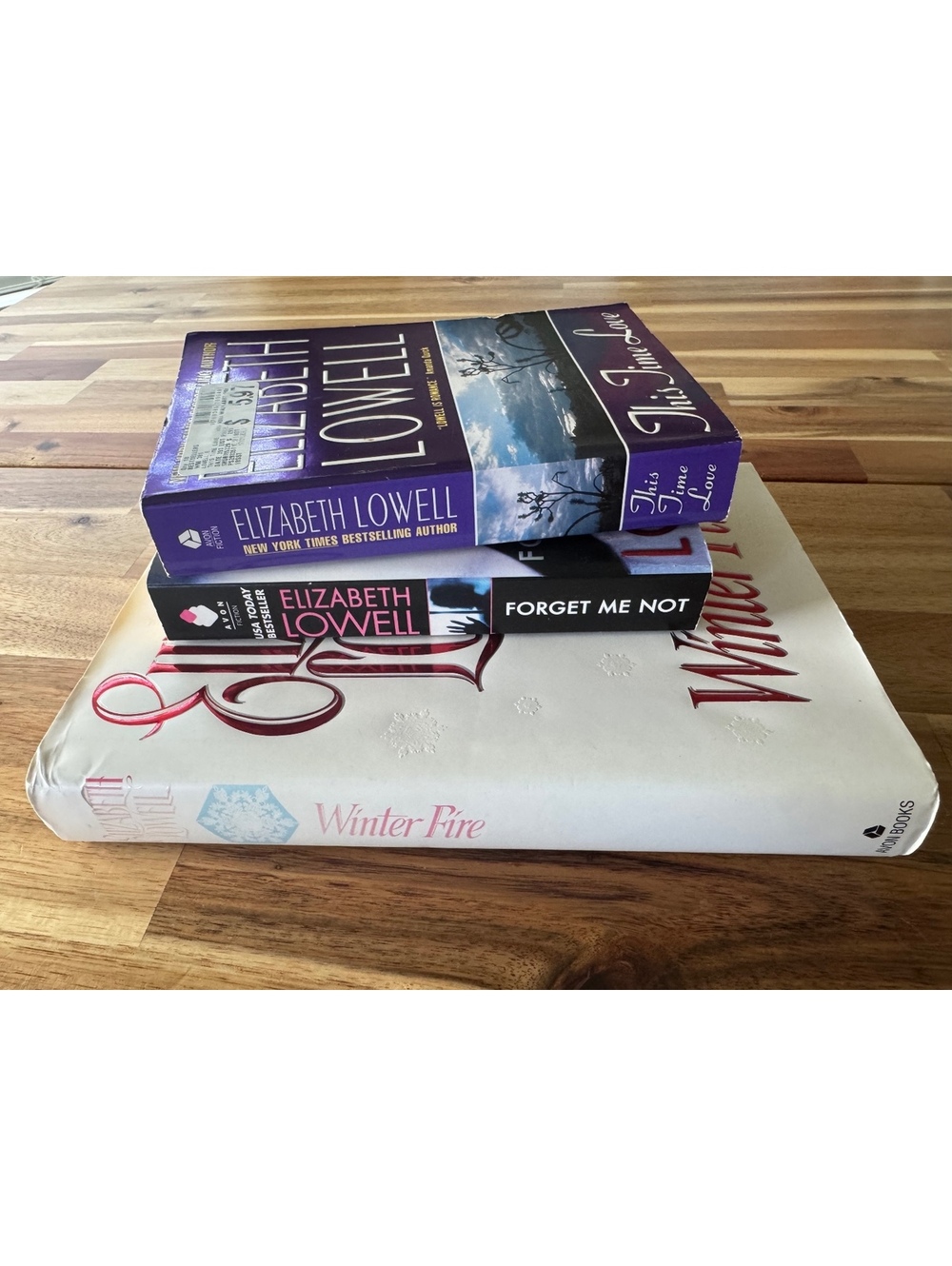 Elizabeth Lowell Romance Suspense Book Bundle Lot of 3 – Winter Fire, etc.